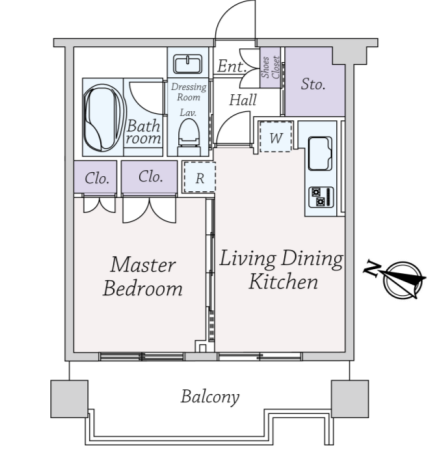 ライオンズマンション一番町の間取り図